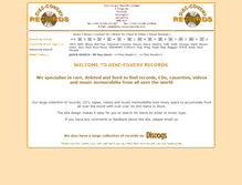 Tablet Screenshot of disc-coveryrecords.com